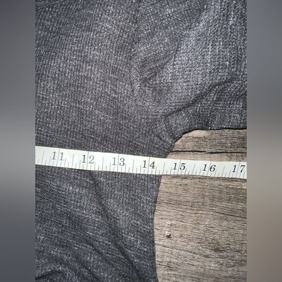 Latched Mama Waffle Knit Long Sleeve Tiered‎ Charcoal Gray Nursing Dress Size S - Picture 9 of 10